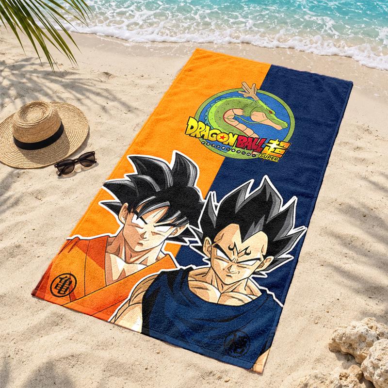 Dragon Ball Microfiber Beach Towel Quick Dry Sand Free Lightweight Beach Towels for Travel Swimming Camping