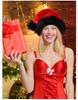 1pc Plush Christmas Hat, Christmas Party Hat, Men's and Women's Christmas New Year Party, Christmas Party Decorative Hat