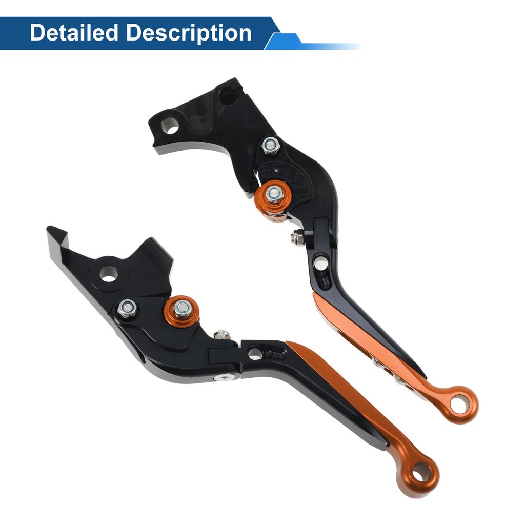Motoforti  Short/Long Brake Clutch Levers for BMW 6 Position Adjustable Motorcycle Handlebar Brake Lever Aluminum Alloy Solid