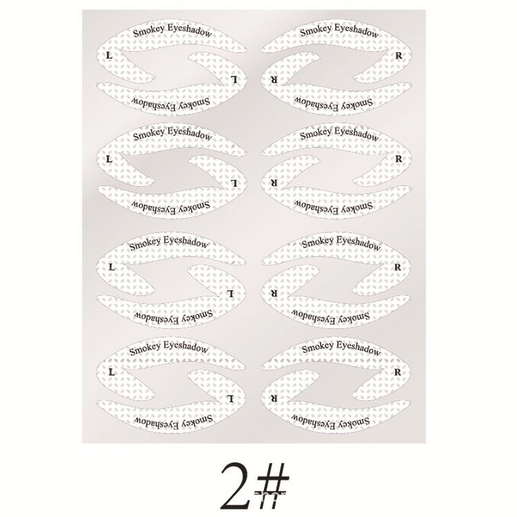 4 Styles Eye Makeup Stencils Sticker Card Eyeliner Template Eyeliner Eyeshadow 3 Minute Lazy Shaping Tool Styling Drawing Guide New Style