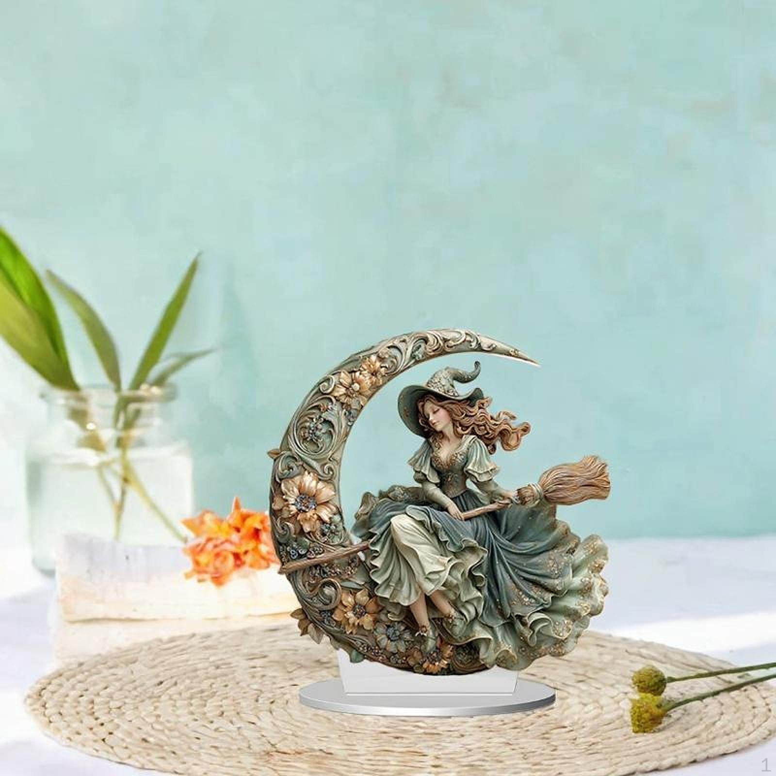 

2D Декор Лунная Ведьма Принадлежности Фея со Статуей Коллекция Сказочная Страна для Стола Гостиной