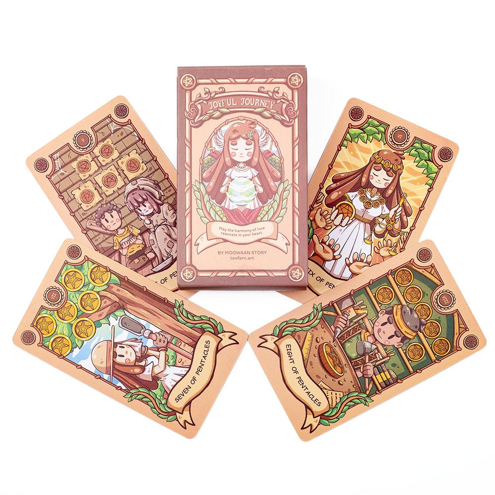 Baraja de Tarot Viaje Alegre 78 Cartas Fiesta Familiar Ocio Juego de Mesa