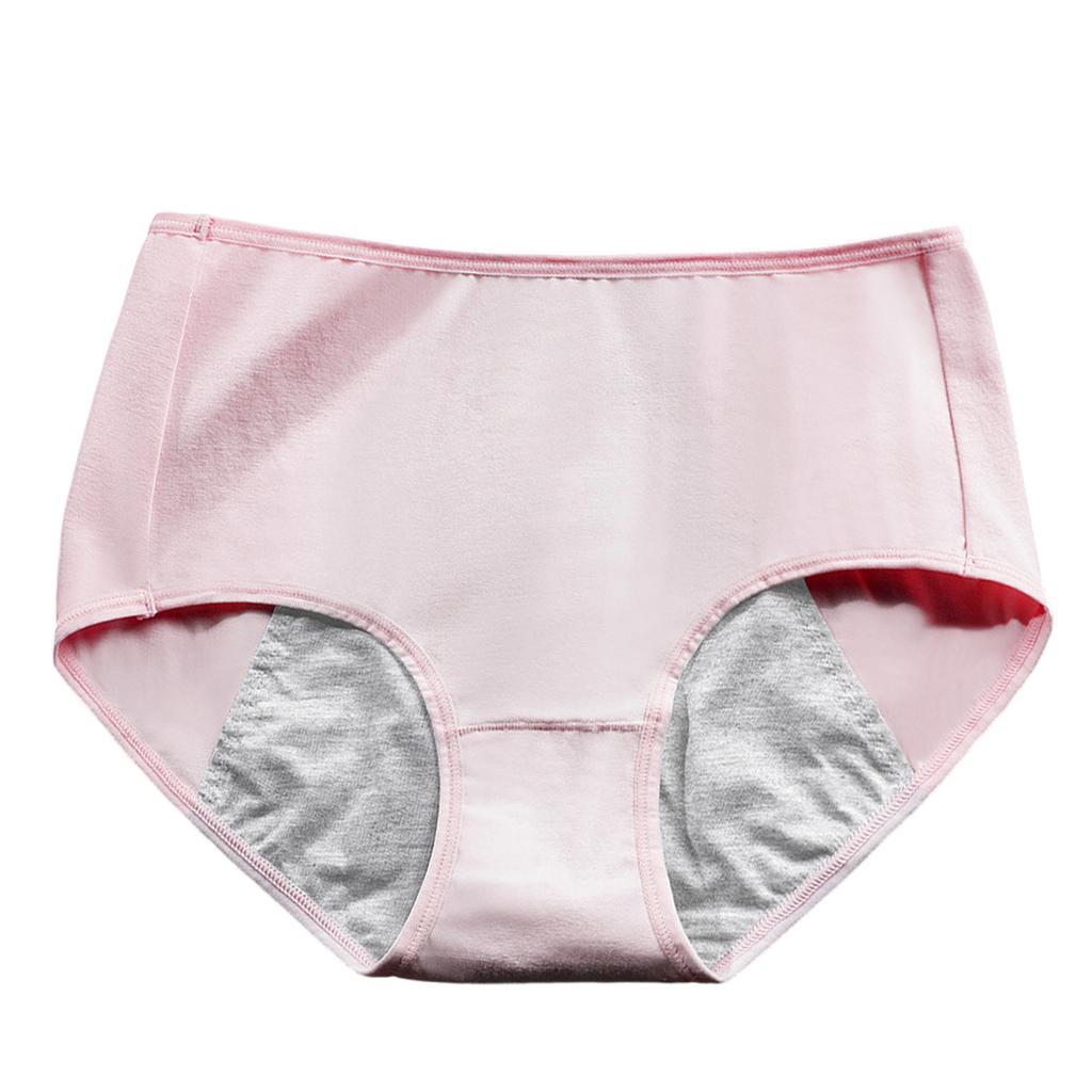 Women's Mid-Waist Breathable Plus-Size Underwear Menstrual Hygiene Panties