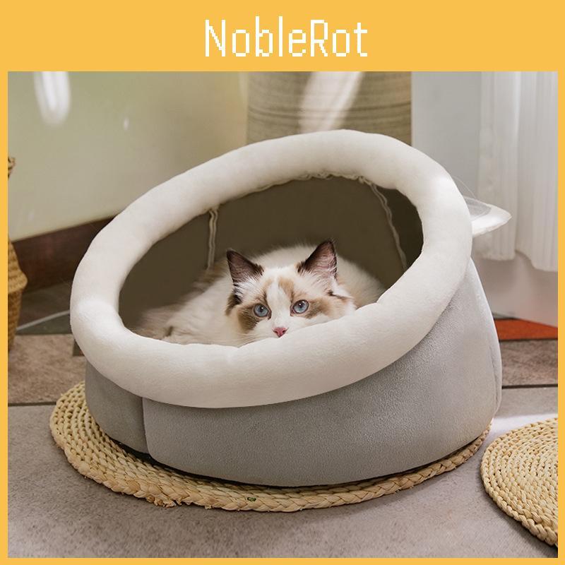 Products Pet New Cat Ear Nest Circular Cool Seat Anti Slip Plush Comfortable