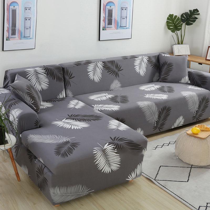 ElasticSofa Cover  for Living Room Geometric Sectional Sofa Slipcover Printed  Couch Cover 1/2/3/4 Seat