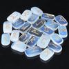 Crocon Opalite Rectangle Rune Set | 25pcs | Elder Futhark Alphabet Engraved | With Pouch | 20-25mm
