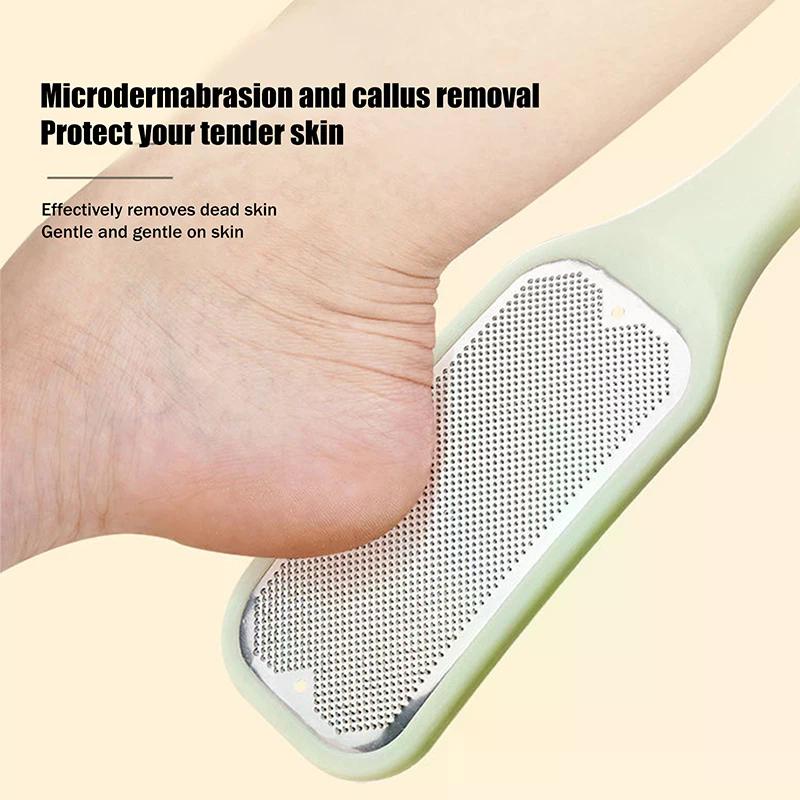 1PCS Pedicure Foot File Tools Professional Dead Skin Callus Removal Stainless Steel Ergonomic Handle for Smooth Feet