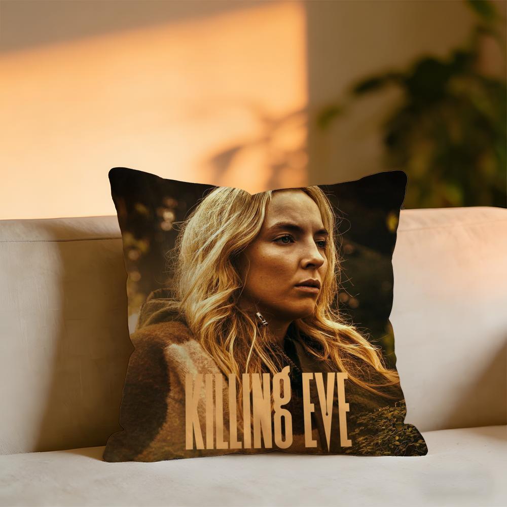 Killing Eve Cushion Cover Cozy Velvet Throw PillowSoft Warm Cushion For Sofa Bed