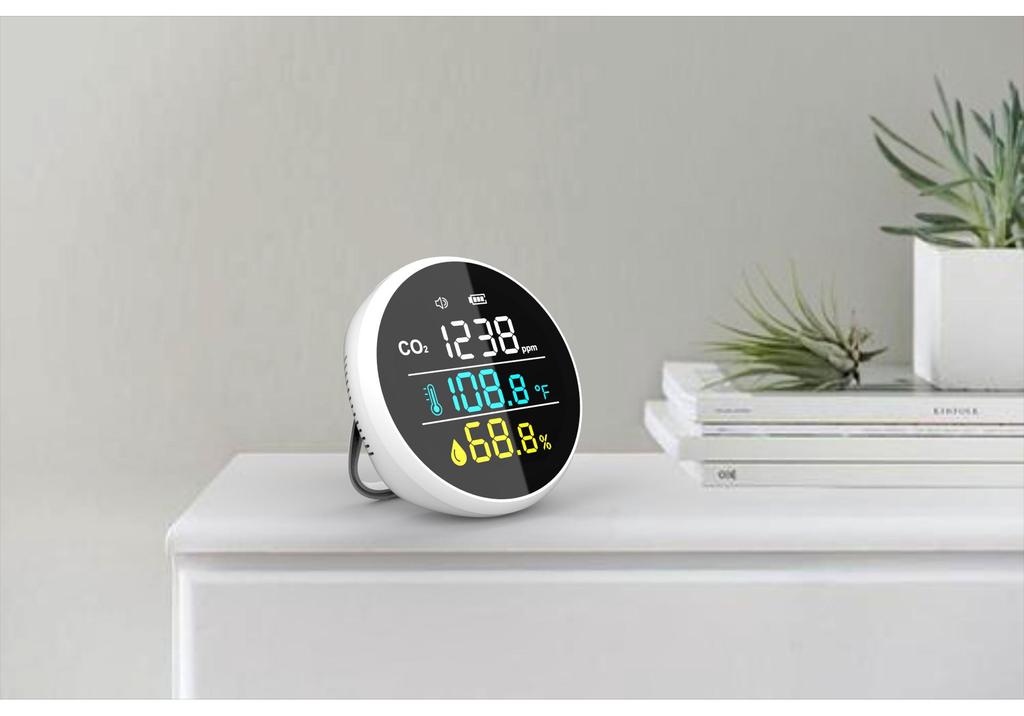 Home 3-in-1 CO2 Detector, Thermometer & Hygrometer with Infrared Probe (Expert Choice, 2025)