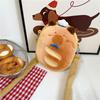 New Creative Croissant Ugly Cute Bread Cute Funny Messenger Bag Girls Fun Mobile Phone Bag