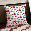 Dizzying polka dot Cushion Cover Reversible Soft Durable Pillow Cover Home  Car MultiScene Use for Daily Comfort