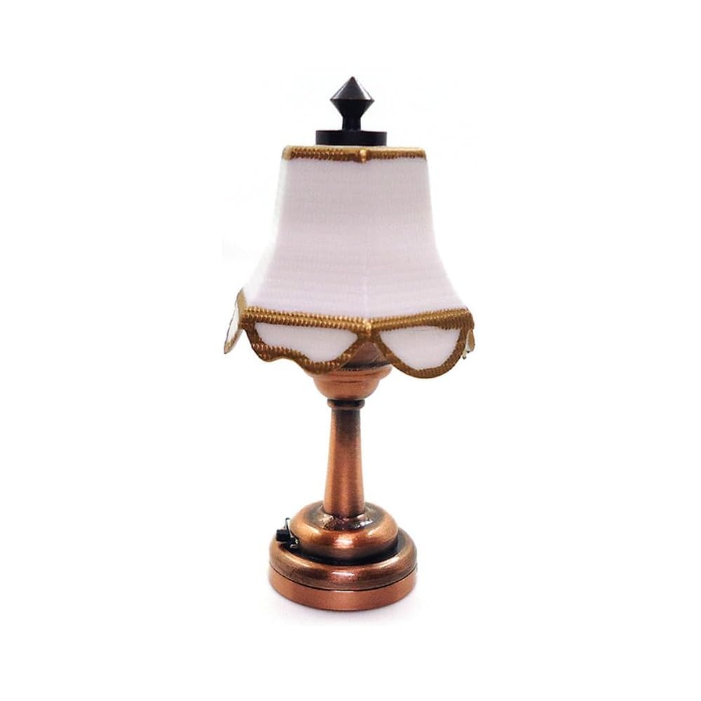 Moin Moin Miniature 1/6 Scale Wireless Stand Lamp Light for Dollhouse Furniture Fabric Bedside Night Lamp 2410mini56