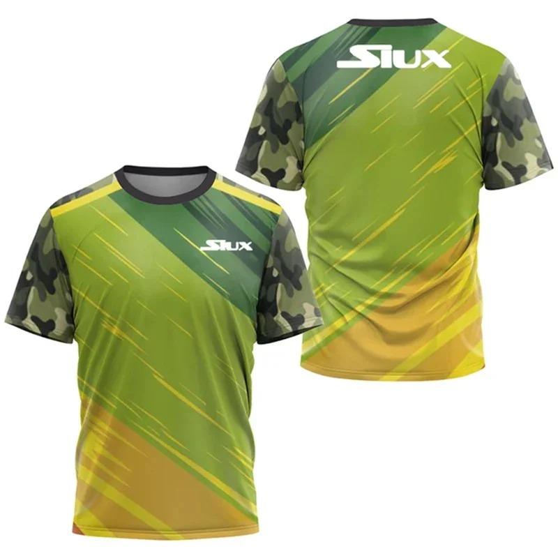 Men's Quick-drying Short-sleeved T-shirt Breathable Badminton Tennis Volleyball Sweatshirt Summer Sweaty Running Sweatshirt