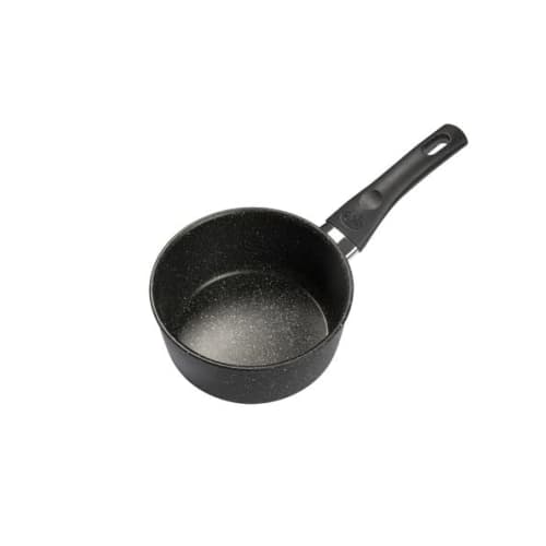 Ballarini Vipiteno Saucepan, 16cm, Made in Italy, Single-Handled Saucepan, Induction and Gas Compatible, Nero Light Coating, [Official Japanese Produc