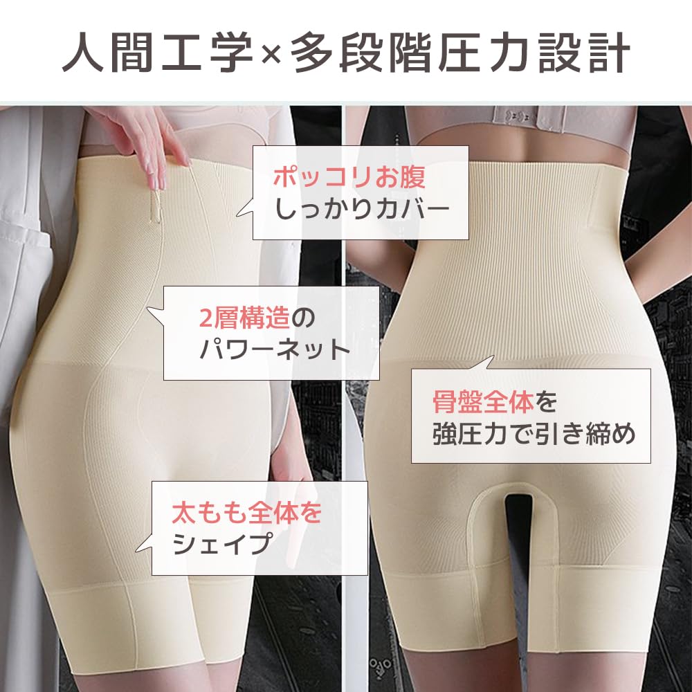 Girdle for Beautiful Buttocks Tightens the Postpartum Pelvic for Beautiful Curved High Moisture Quick Girdle Shorts for Women [NIONIQ] Summer,