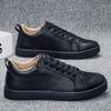 2026 Men's Korean Style White Fashion Sneakers: Trendy, Casual Sports Shoes for Students