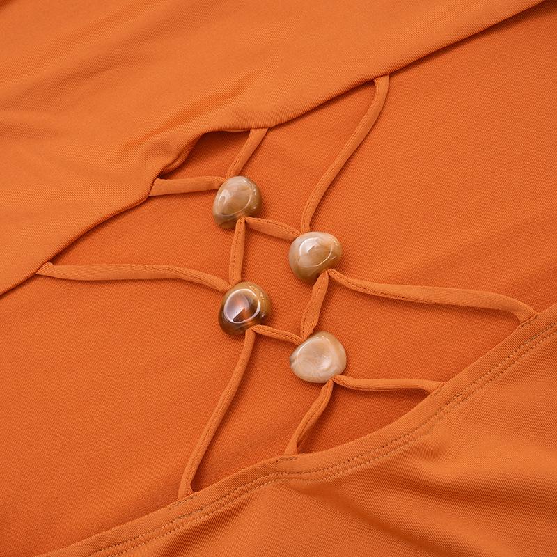 Sexig bandeau bodycon-klänning för kvinnor, europeisk & amerikansk stil