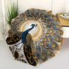 1pc Peacock Feather Mandala Automatic Open/close Folding Umbrella, Compact Portable Travel Umbrella, Perfect Birthday/Christmas, Cute Umbrel