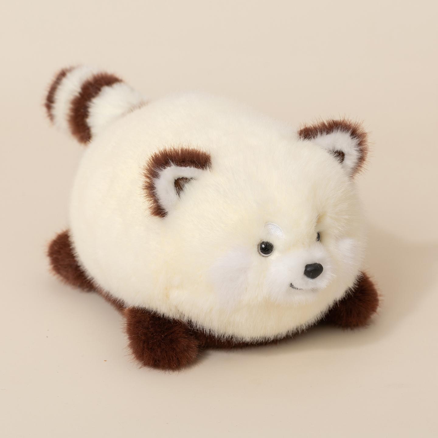 Tier-Stapel-Stofftier 10/20cm Niedliche Kaliko-Katze Panda Faultier Waschbär Panda Plüschtier Bequem Weich Tuanzi Kinderspielzeug