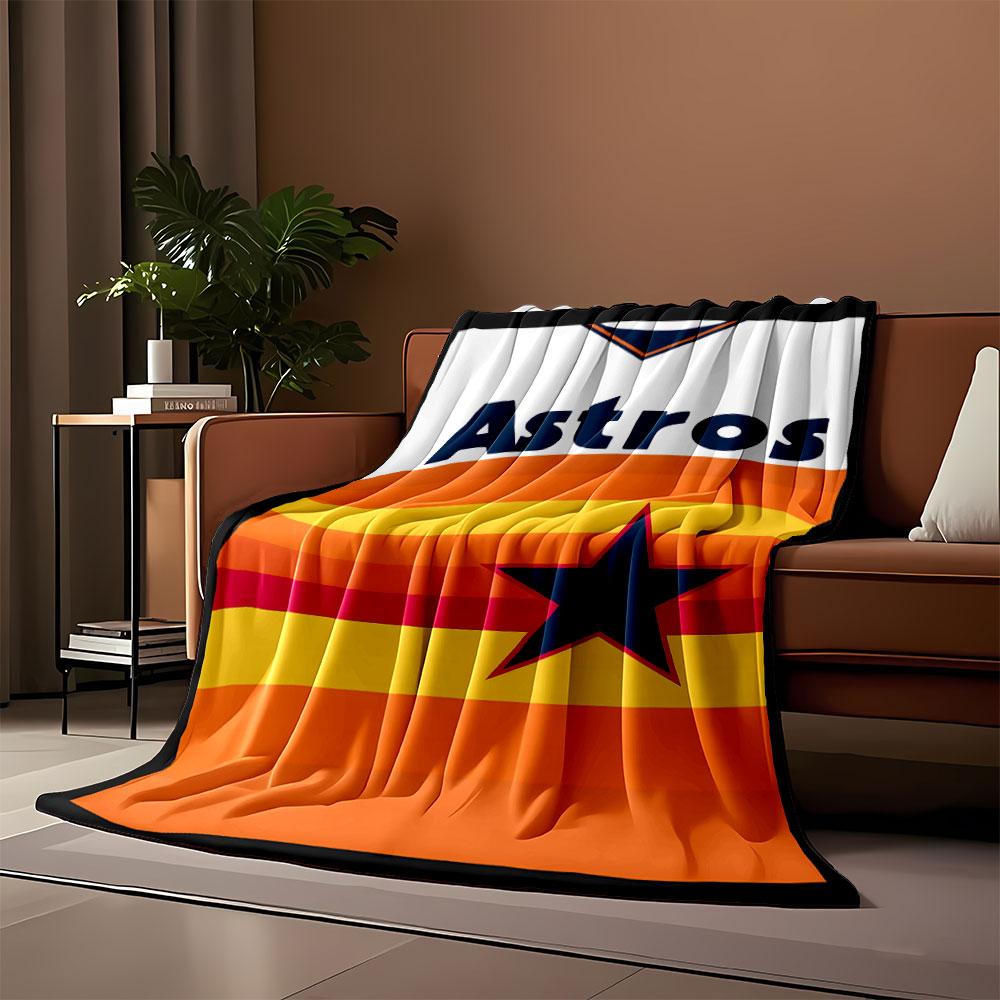 Astros Retro Sunset Blanket Design print blanket soft and cozy perfect for the living room bed sofa or a nap,gift