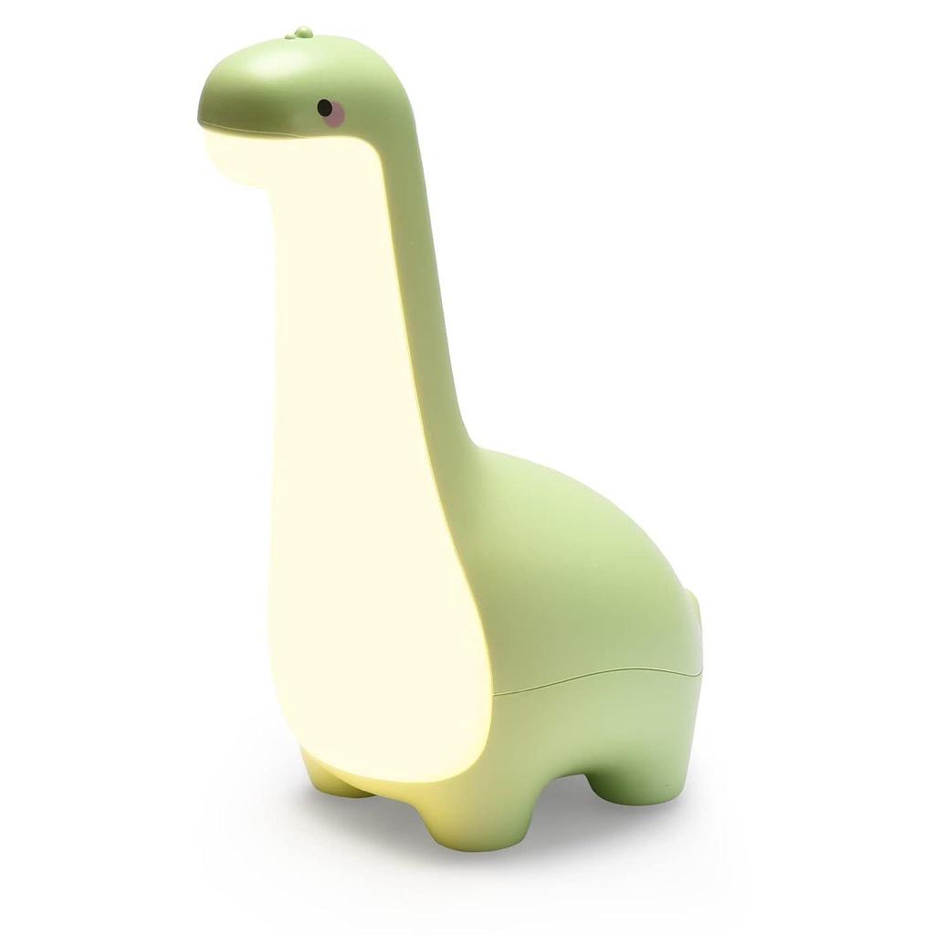Dinosaur Night Light for Kids, Rechargeable LED Bedside Lamp with Touch Control, Dimmable Nightlight for Baby Room, Toddler Bedroom, Nursery