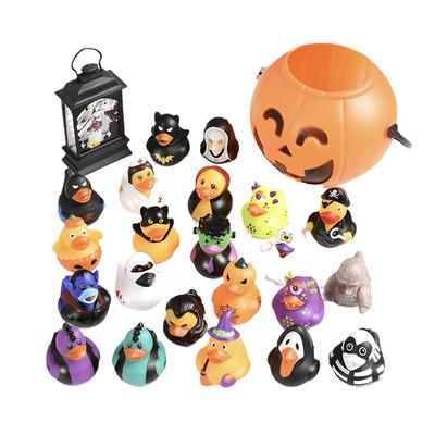 5Pcs Halloween Rubber Ducks In Bulk Duckies Car Decoration For Trick Or Treat Halloween Goodie Bag Filler Party Gifts Toys