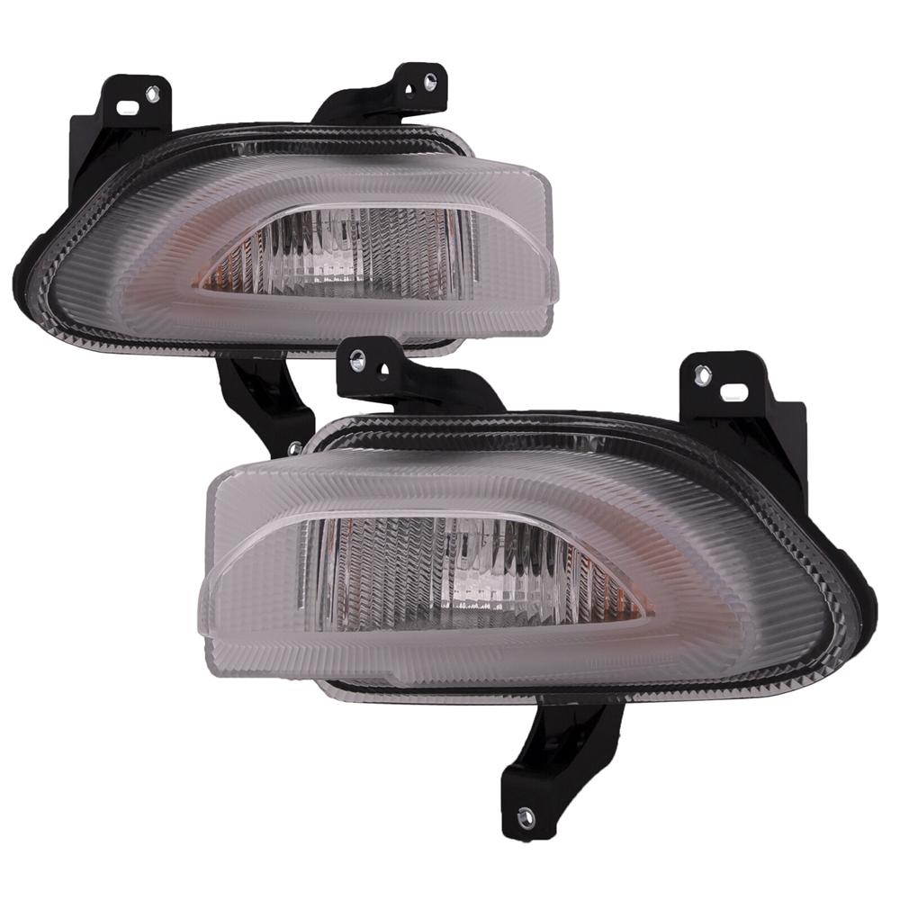 Side Turn Signal Lights Set Right Left Pair CAPA Fits For 2015-2018 Jeep Renegade