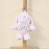 Plush Bunny Keychain With Cute Bow For Bag Decor And Gift