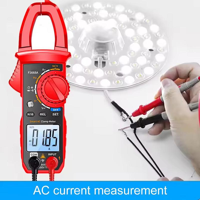 Digital Clamp Meter Multimeter DC/AC Voltage 6000 Counts Current Ammeter Tester Car Amp Hz Capacitance NCV Ohm Tester Tools