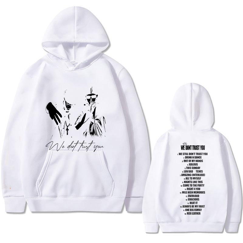 Rapper Metro Boomin and Future We Don't Trust Print Autumn Fleece Hoodie Regular Fit Long Sleeve Clothes Streetwear