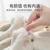 Rabbit ear slippers women's winter indoor home non-slip new cute warm fluffy cotton slippers men's winter