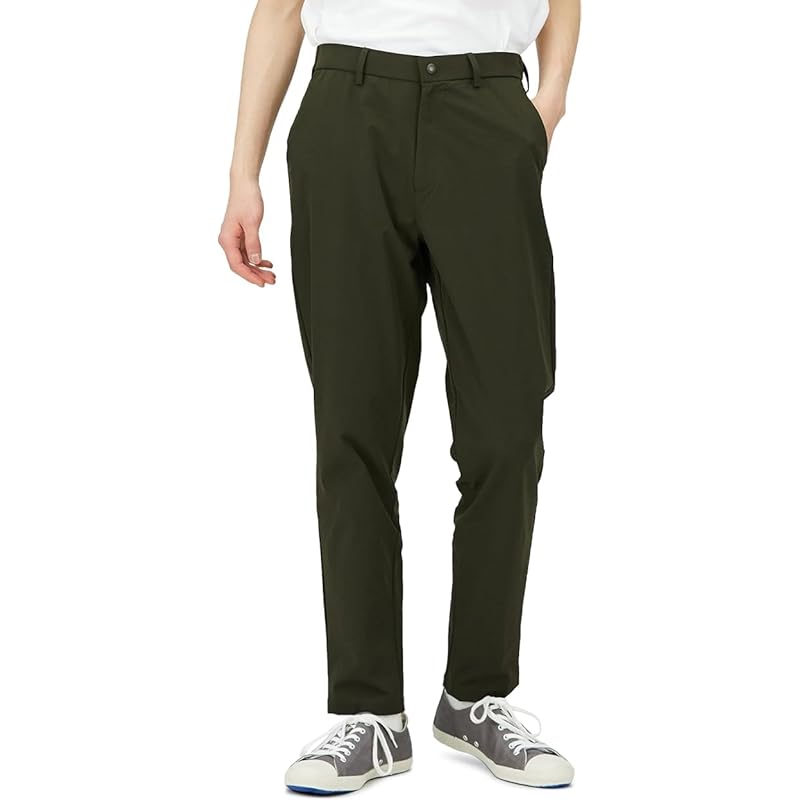 

[Gunze] slacks BODY WILD/Body Wild lightweight quick drying stretch material Washable pants stretch pants men s dark khaki