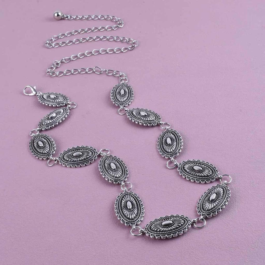 European Bohemian Ethnic Metal Waist Chain for Women - Retro Dress and Shirt Accessory