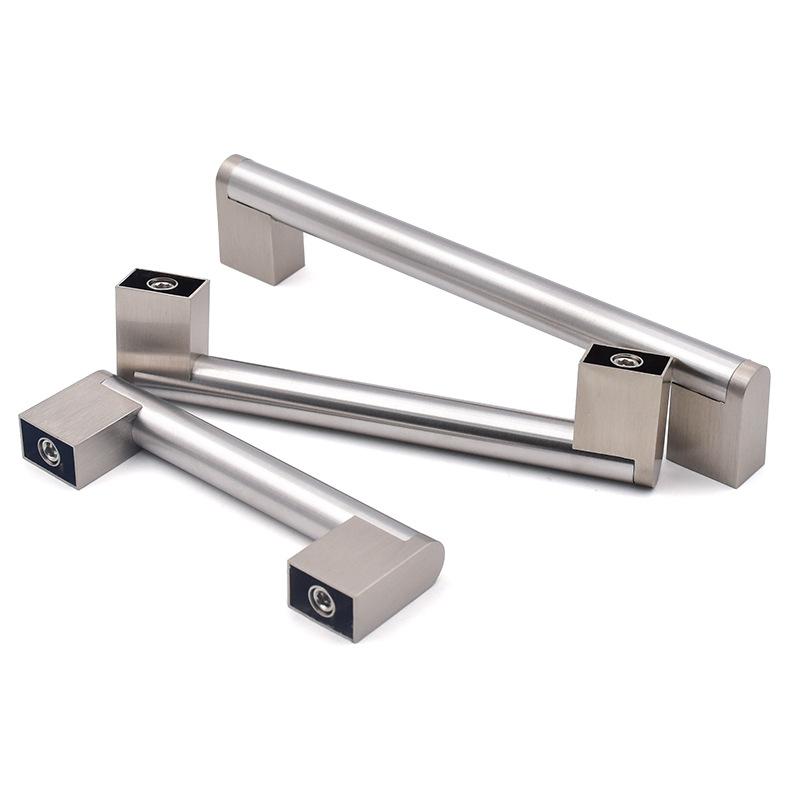 Modern Furniture Stainless Steel Cabinet Handles Pulls Wardrobe Drawer Door Handles
