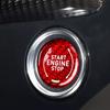 Red Carbon Fiber Engine Start Push Button Trim Accessories For Corvette C8 20-25