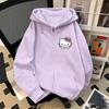 Thin jacket spring kitten girls Zip Up Hoodie cute kawaii Harajuku style Kid Streetwear Childrens Hoodie Zipper Sweatshirt Girls Boys Hoody
