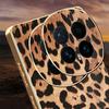 Für Honor Magic8 5G Hülle Leopardenmuster PU-Leder Beschichtete PC + TPU Galvanisierte Handyhülle
