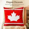 Canada Canadian Flag CA Leaf Cushion Cover Natural Linen Organic Fabric DoubleSided Printing Sofa Home Decor Gift Pillow Case