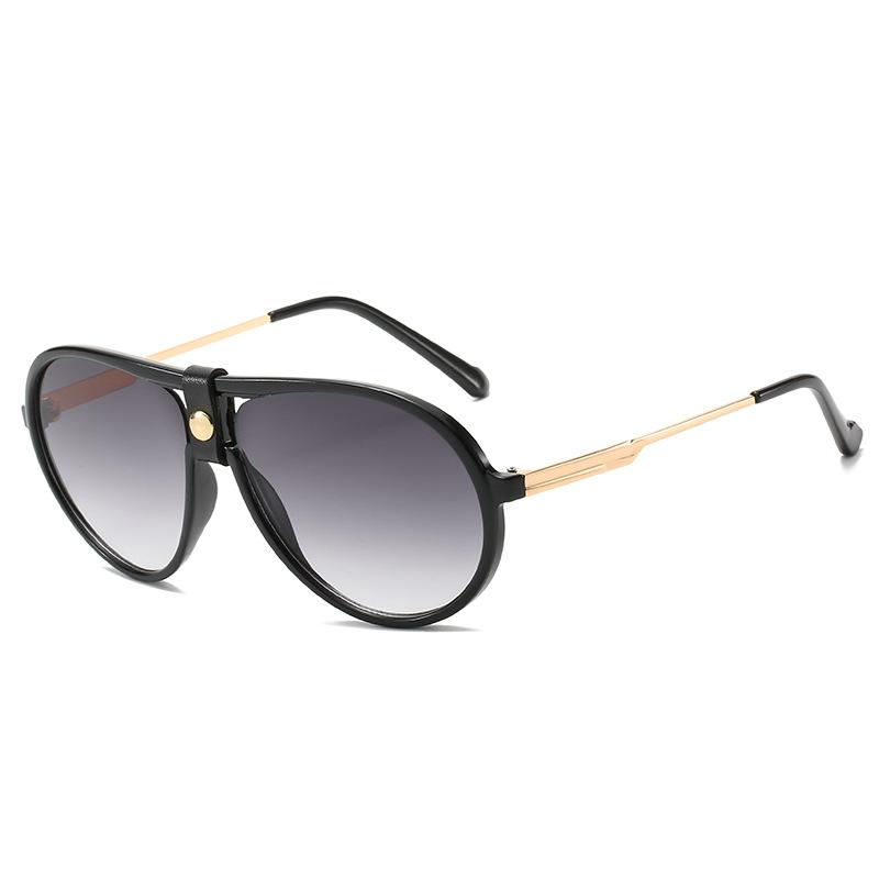 JYL Sunglasses Pilot Cross Border Uv Protection Leather Case Gradient 7005 A-18279