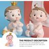 DOITOOL Cute Cake Topper Baby Doll Cake Decor Baby Doll Bottles Unique Cake Figurine Decor Sweet Baby Interesting Birthday Figurine Cake Decorations