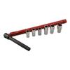 Socket Wrench Set for Bathroom Sink Faucet Valve Installation and Removal with 6 Sleeve Sizes and Anti Slip Handle