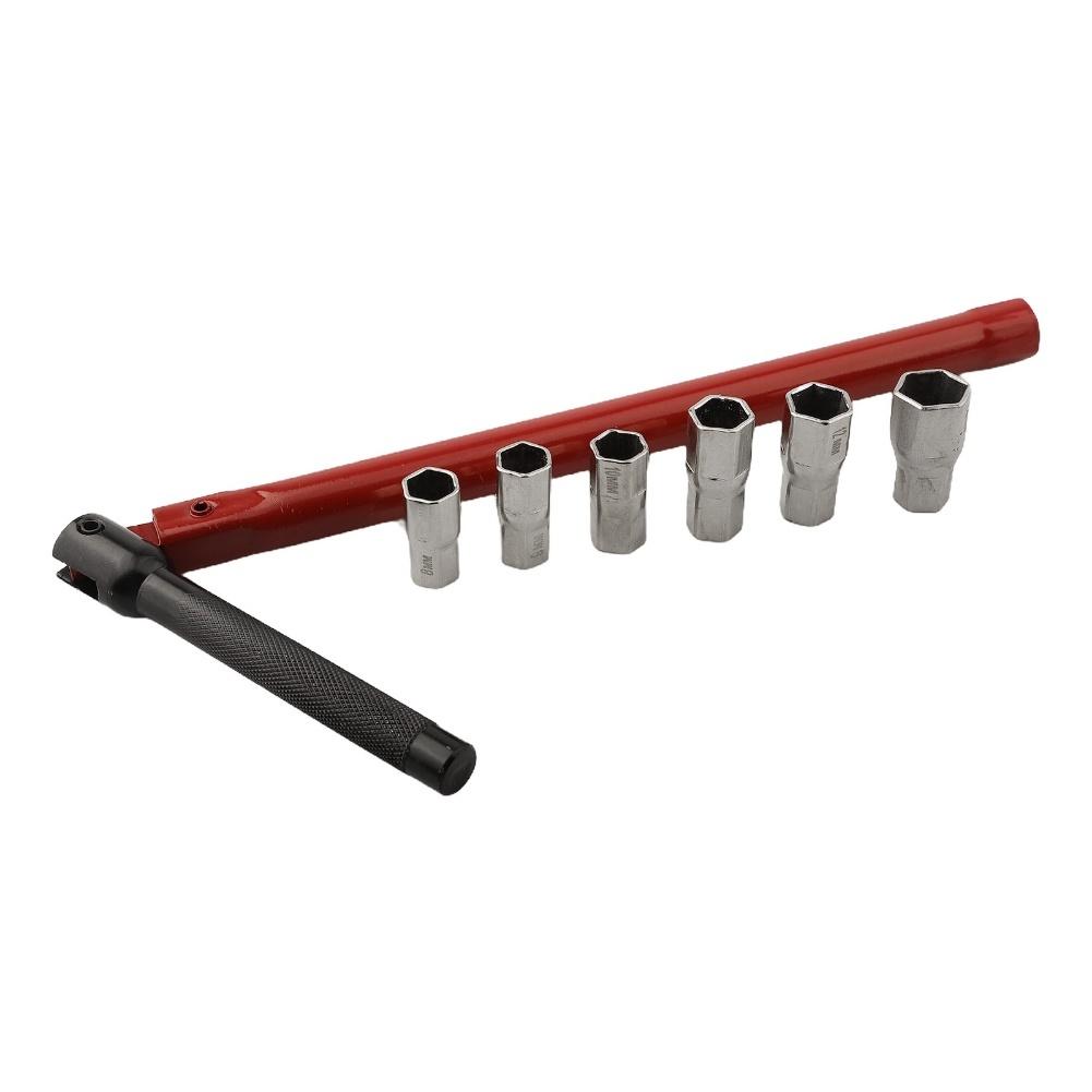 Socket Wrench Set for Bathroom Sink Faucet Valve Installation and Removal with 6 Sleeve Sizes and Anti Slip Handle
