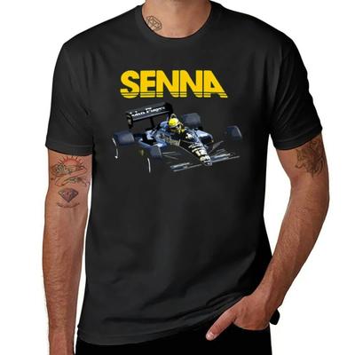 2024 Ayrton Senna F1 Piloto de Corrida 2 Camiseta Fresh Move Camisetas Gráficas Cool Casa Novidade Tamanho EUA