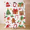 Christmas Themed Knitted Flannel Blanket Soft Comfortable Bedding For Sofa Office Gift Camping Travel Lightweight For All Season