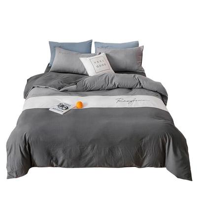 Washed Cotton Embroidered Bedding Set
