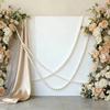 DIY Wedding Simulated Plastic Pearl Backdrop Wall Decor Faux Large Pearl Beaded Garland White Ball Pendant & Figurine 5.5cm/8cm