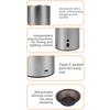 2-in-1 Wax Melt Heater USB Plug Electric Aromatic Candle Oil Burner Metal Wax Heater  Dining Bar