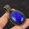 Lapis Lazuli Pendant Copper Wire Wrapped Gemstone Pendant Lapis Lazuli Jewelry Handmade Copper Wire Wrap Jewelry Wedding Gift Healing Stone