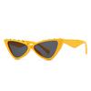 1038 Zebra Pattern Catwalk Sunglasses Women Narrow Model Street Style Cat Eye Fashion Trendy