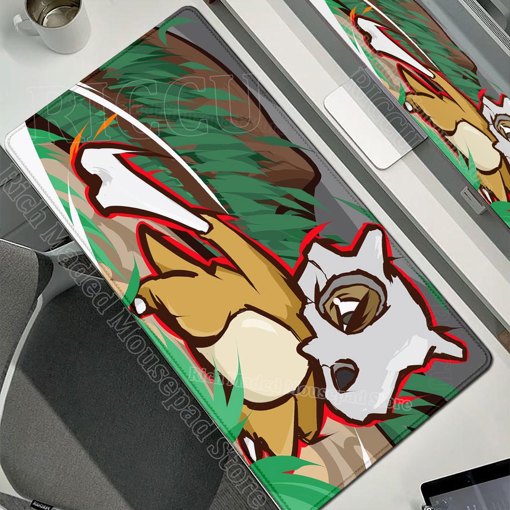 Kawaii Cubone Large Mouse Pad Gamer XXL Pc Keyboard Mouse Mat Tapis Souris Gaming HD PPokemons Rubber Mousepad Desk Accessories